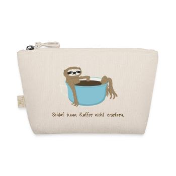 Schlaf kann Kaffee nicht ersetzen - Bio-Täschchen - Natur - Vorne