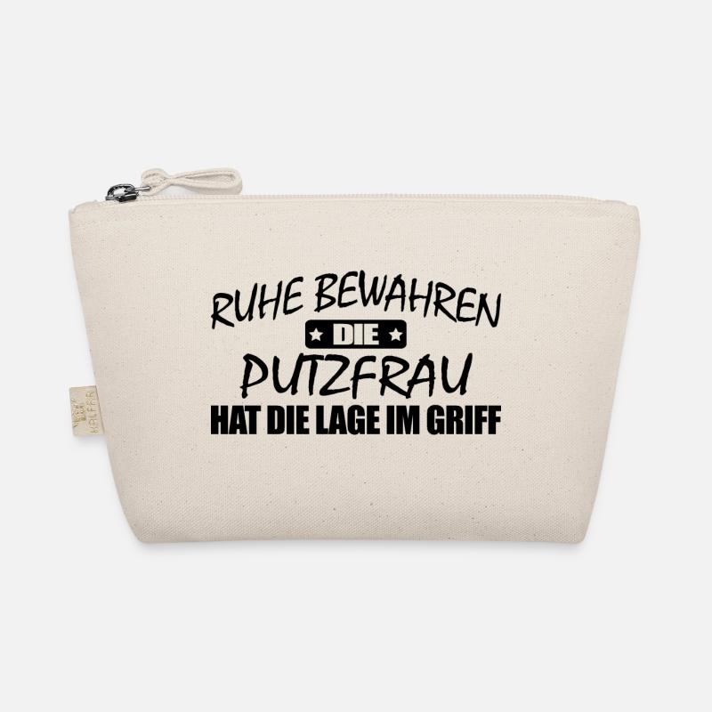Putzfrau-Ruhe bewahren-entspann dich - Bio-Täschchen - Natur