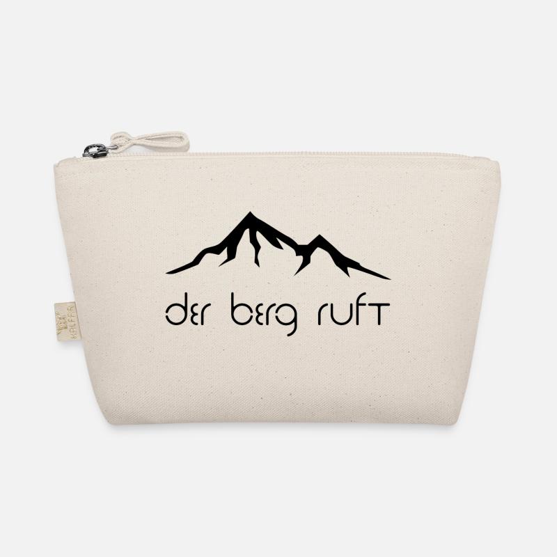 The mountain is calling black Organic Pouch