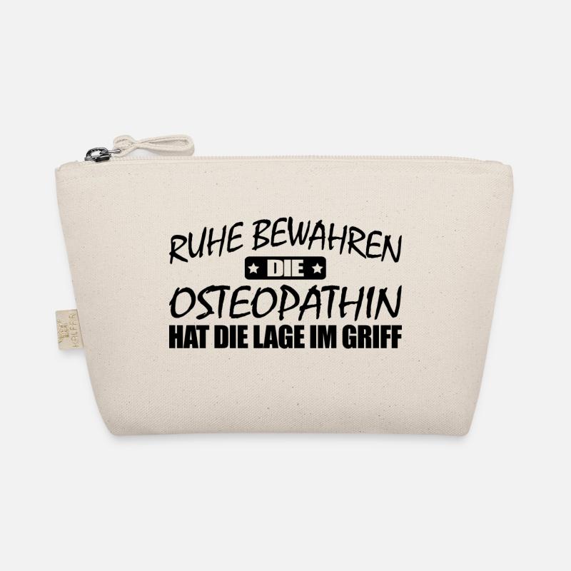 Osteopathin-Ruhe bewahren-entspann dich - Bio-Täschchen - Natur