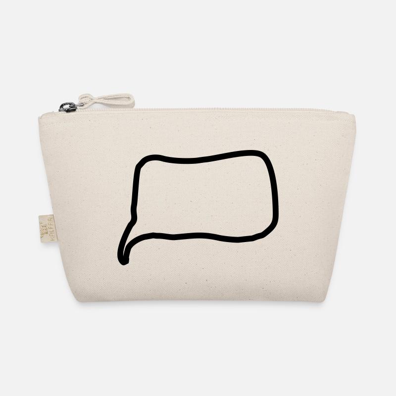 Speech bubble line Organic Pouch