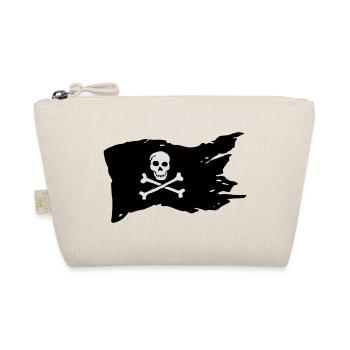 Piratenflagge (Farben anpassbar!) - Bio-Täschchen - Natur - Vorne