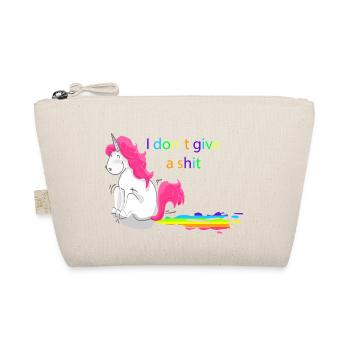 Unicorn Unicorn i do not give a shit - Organic Pouch - nature - Front