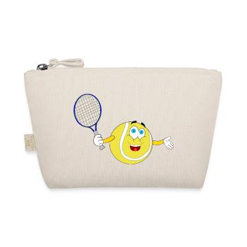 tennis ball court sports bat player player squash - Organic Pouch - nature - Front