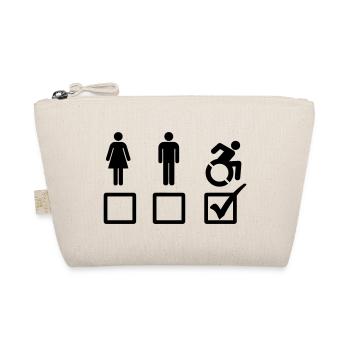 Wheelchair user is suitable # - Organic Pouch - nature - Front