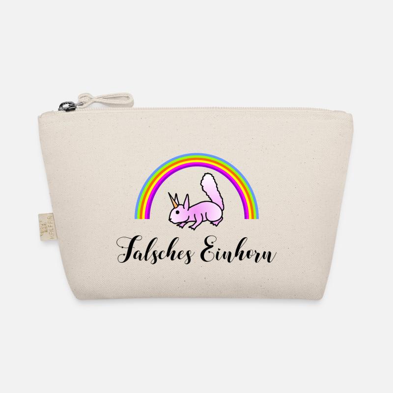 Eichhörnchen Regenbogen - Falsches Einhorn Bio-Täschchen