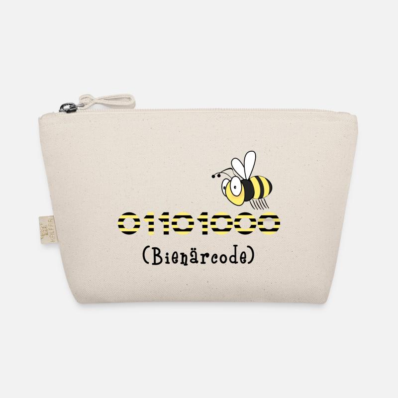 Binärcode Biene Code Informatik Geschenk Honig Bio-Täschchen