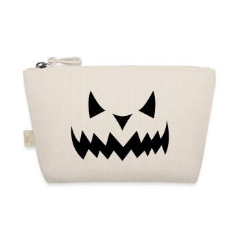 Halloween Kürbis - Bio-Täschchen - Natur - Vorne