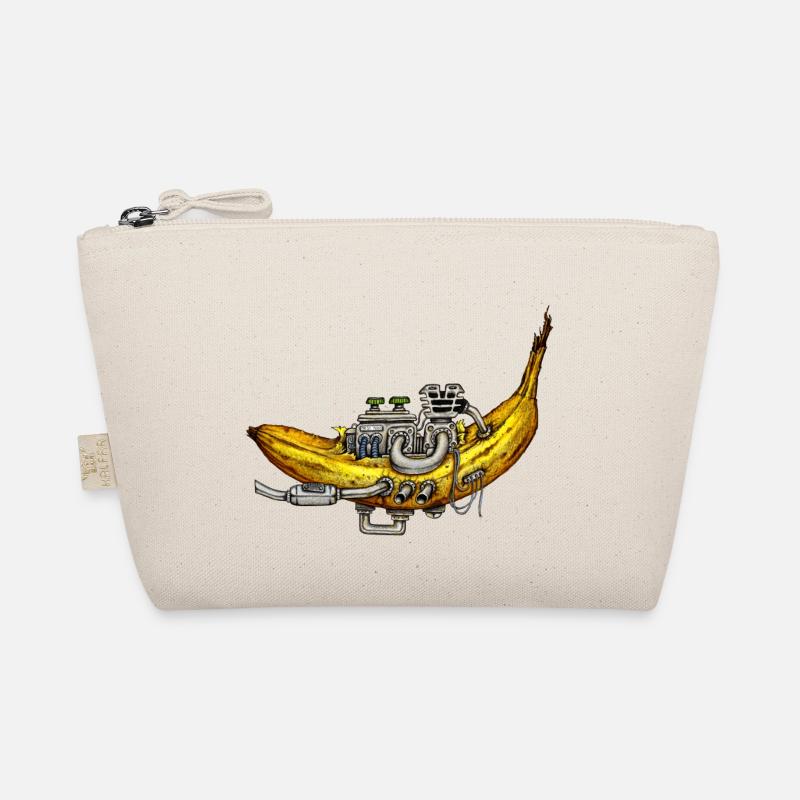 Banane mit Motor Technik trifft Obst Bio-Täschchen