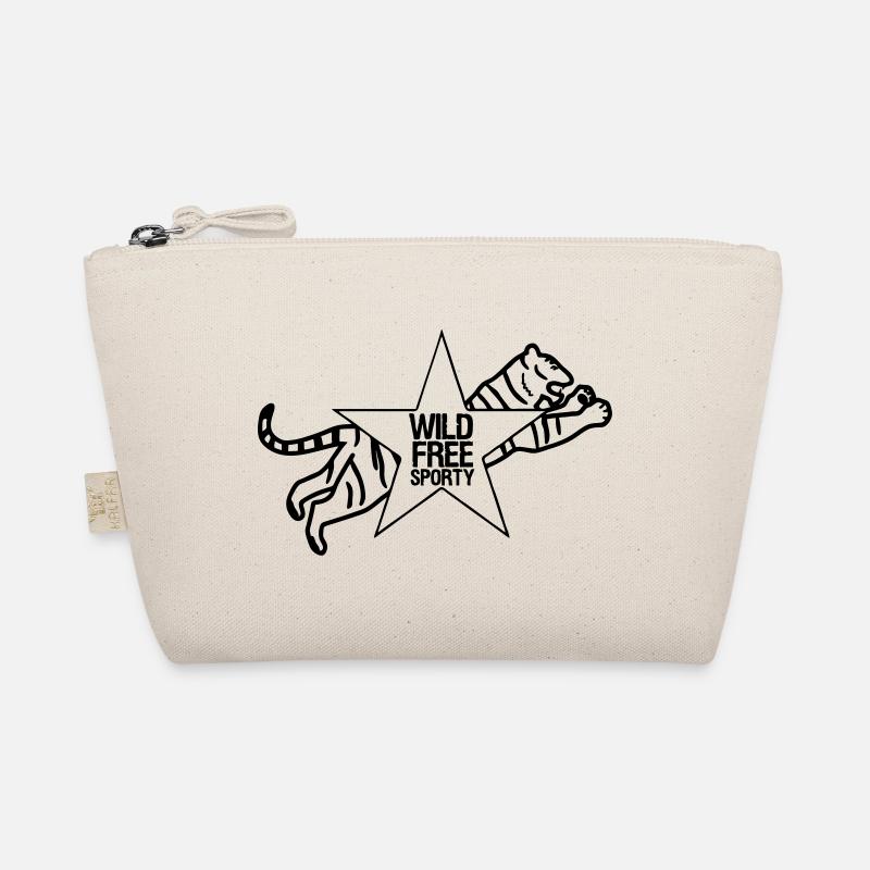 Sport Sportler Tiger Tier Fun Sprüche Geschenk - Bio-Täschchen - Natur