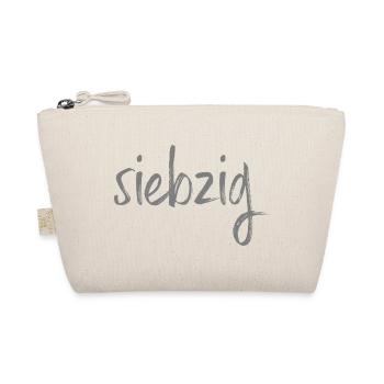 70 siebzig 70. Geburtstag Geschenk Geschenkidee - Bio-Täschchen - Natur - Vorne