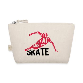 speed skating skating text 204 words - Organic Pouch - nature - Front