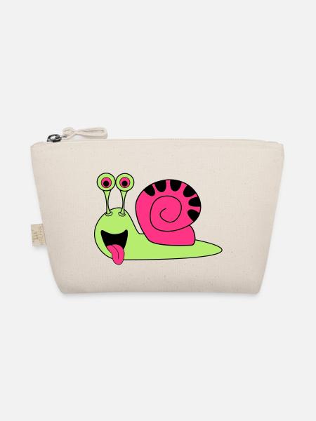 schnecke - Bio-Täschchen - Natur - Vorne