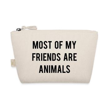 Most of my Friends are animals - Bio-Täschchen - Natur - Vorne