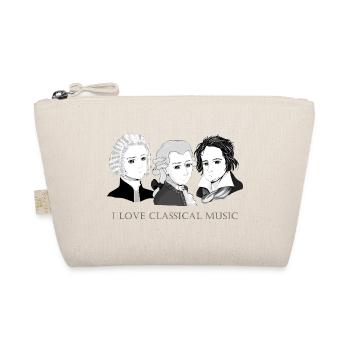 Bach - Mozart - Beethoven im Chibi-Style - Bio-Täschchen - Natur - Vorne