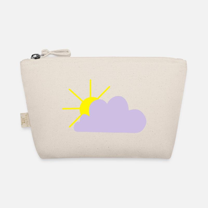 Sun peeks out from behind the cloud Organic Pouch