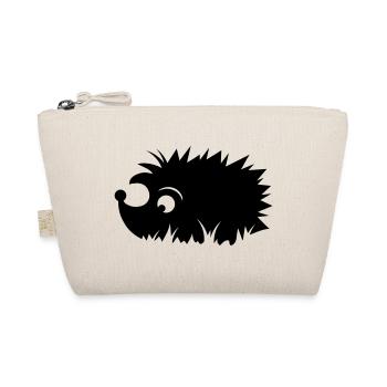 A hedgehog is sitting in a meadow - Organic Pouch - nature - Front