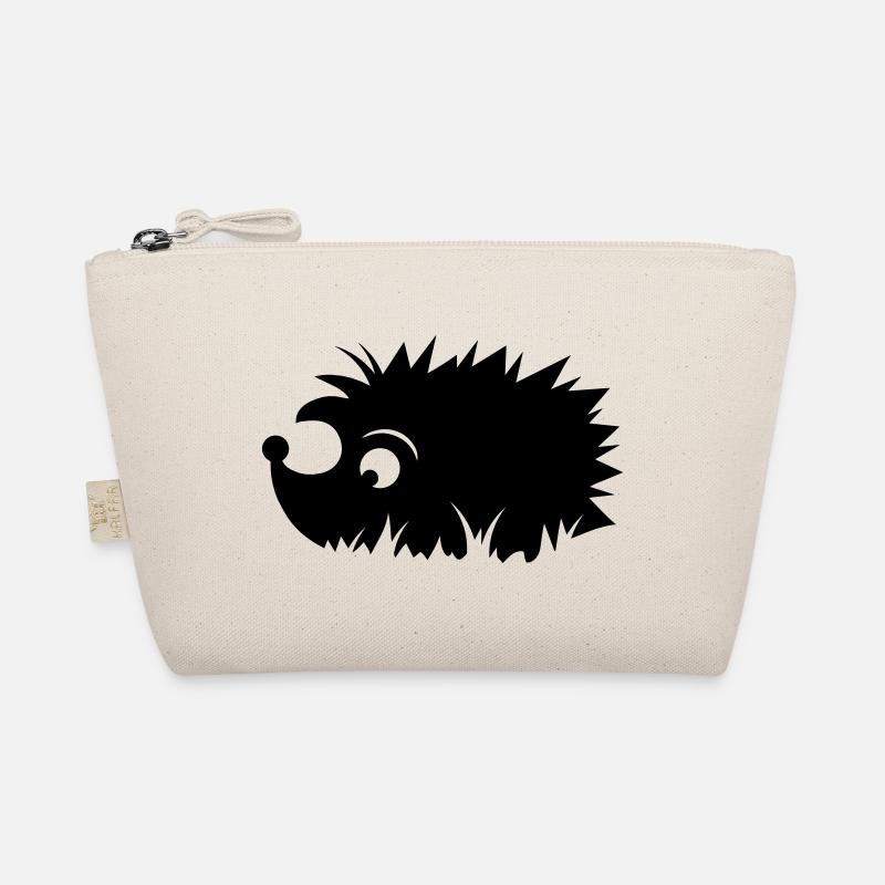 A hedgehog is sitting in a meadow Organic Pouch
