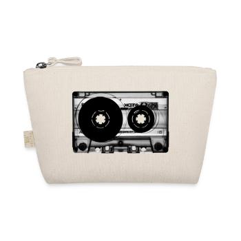 Cassette Audio Vintage Design - Organic Pouch - nature - Front