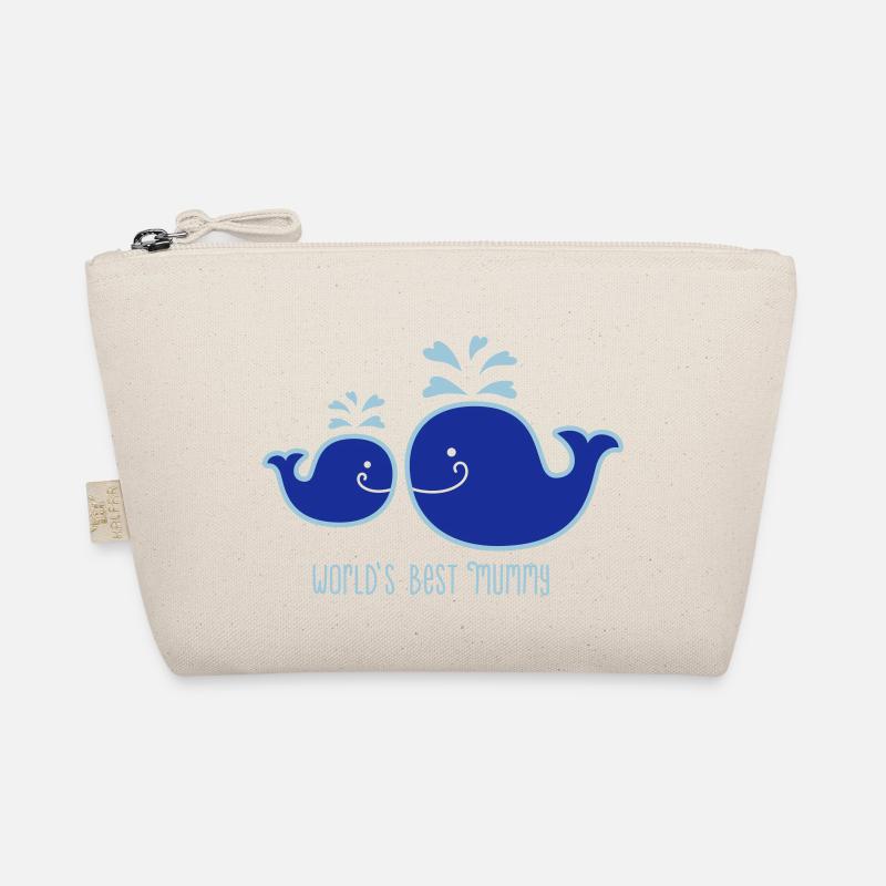 Wal - Mama - child - Fish - worlds best mummy - 2C - Organic Pouch - nature