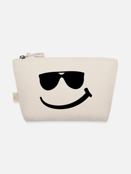 cool_smily_f1 - Bio-Täschchen - Natur - Vorne