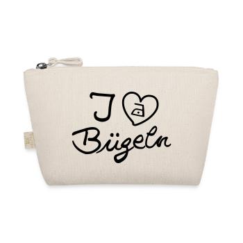 I love Bügeln - Bio-Täschchen - Natur - Vorne