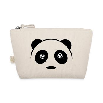 Panda und Fußball - Bio-Täschchen - Natur - Vorne
