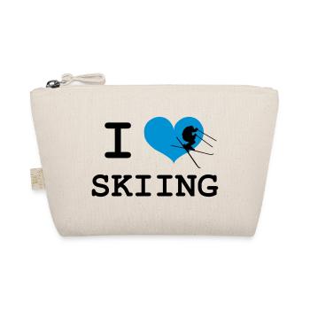 I Love Skiing - Trousse biologique - nature - Devant