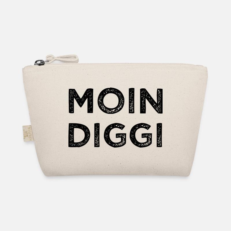 Moin Diggi Hamburg Nordsee Geschenk - Bio-Täschchen - Natur