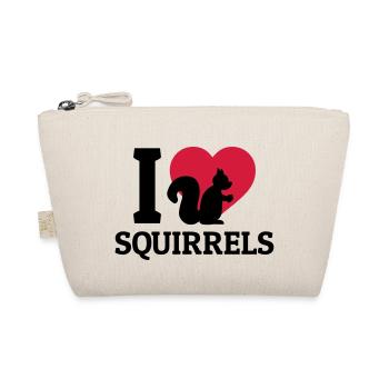 I love Squirrels - Bio-Täschchen - Natur - Vorne