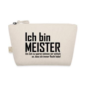 ich bin meister - Bio-Täschchen - Natur - Vorne