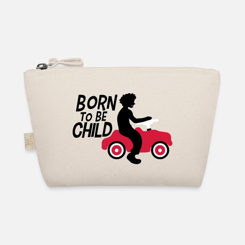 born to be child junge spielzeug auto kinder spass - Bio-Täschchen - Natur