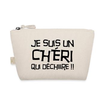 Chéri Love Chérie Amour Femme Mari Valentin - Organic Pouch - nature - Front