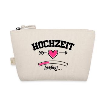 hochzeit loading herz - Bio-Täschchen - Natur - Vorne