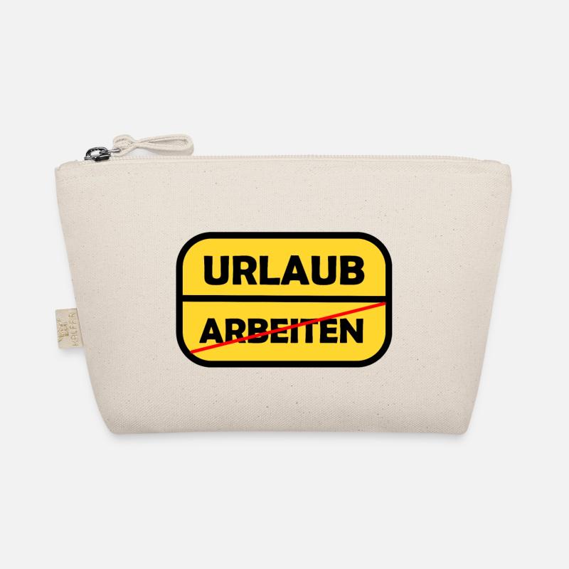 Arbeiten -> Urlaub - Bio-Täschchen - Natur