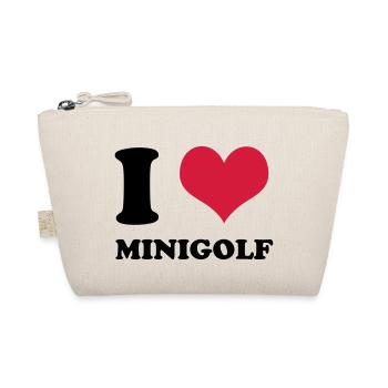I Love Minigolf - Bio-Täschchen - Natur - Vorne