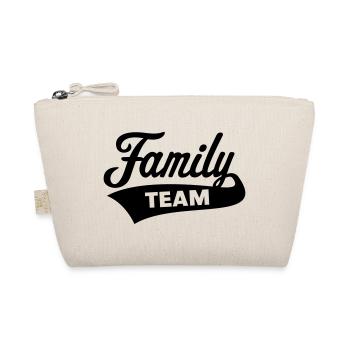 Family Team (Familie / Black) - Bio-Täschchen - Natur - Vorne