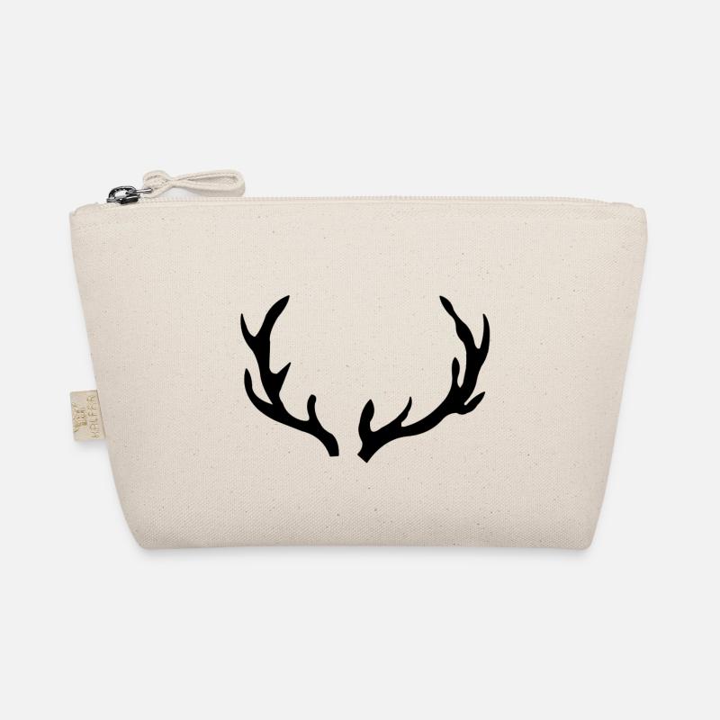 Geweih Hirsch Jagen Wald Bio-Täschchen