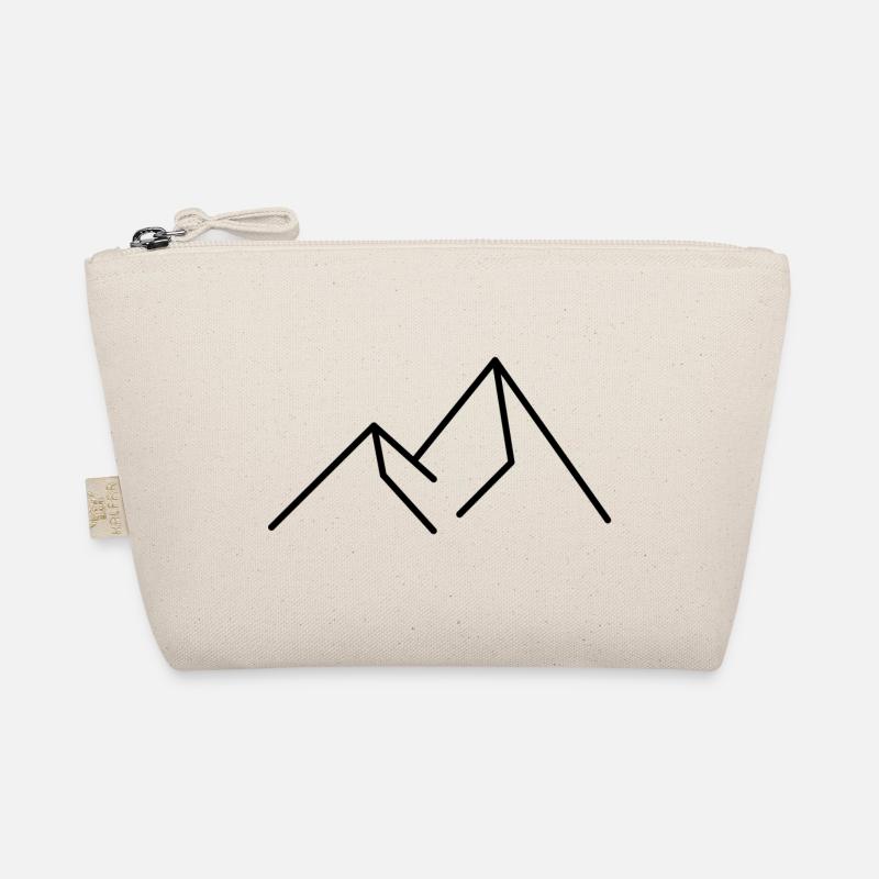 Alpen Berge Minimal - Bio-Täschchen - Natur