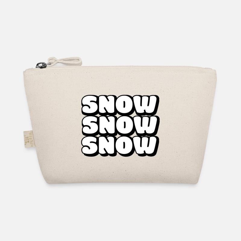 SNOW SNOW SNOW - Organic Pouch - nature