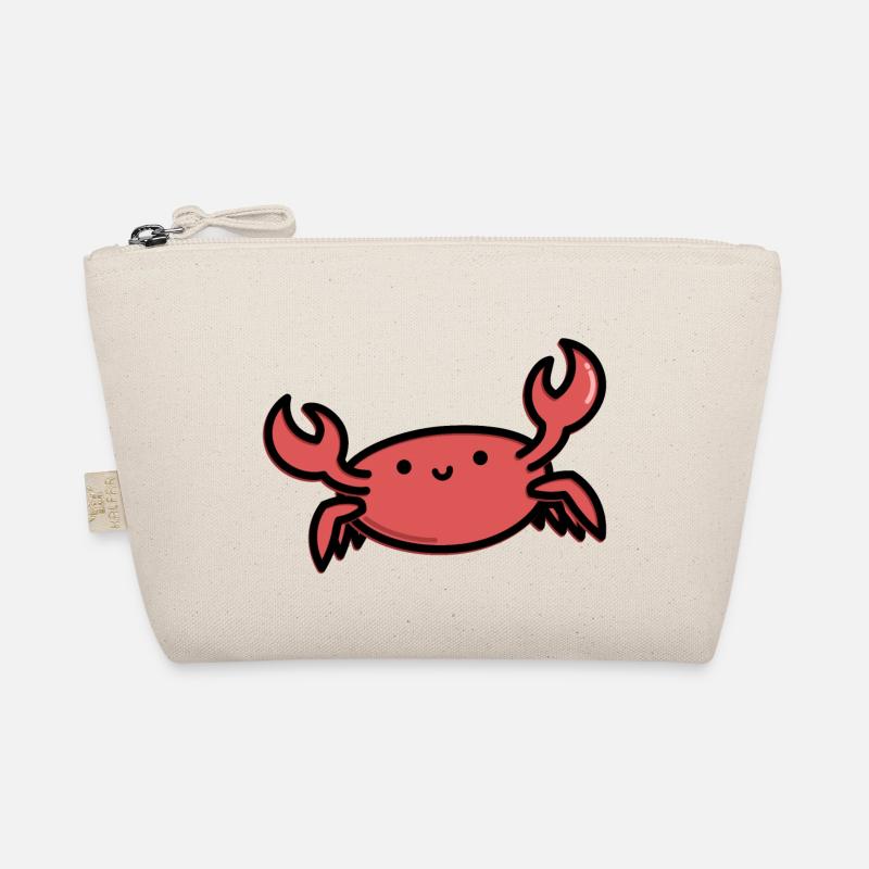 Cute Crab - Organic Pouch - nature
