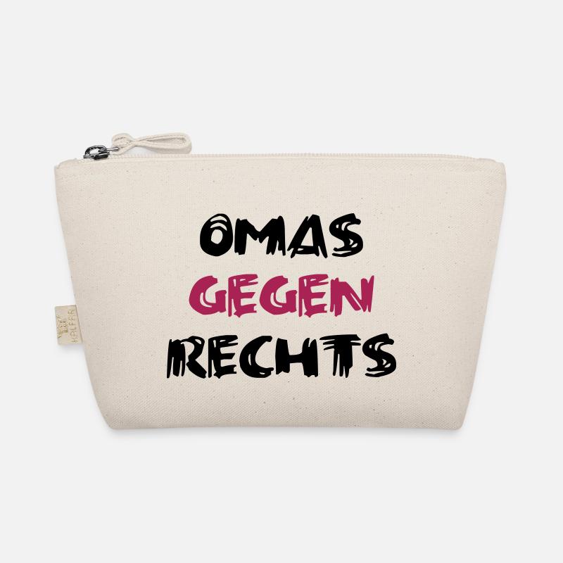 Omas gegen Rechts mittig - Bio-Täschchen - Natur