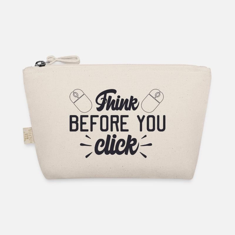 Denken Sie, bevor Sie klicken Bio-Täschchen