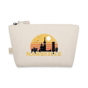 Marseille Sonnenaufgang Geschenk Vintage - Bio-Täschchen - Natur - Vorne