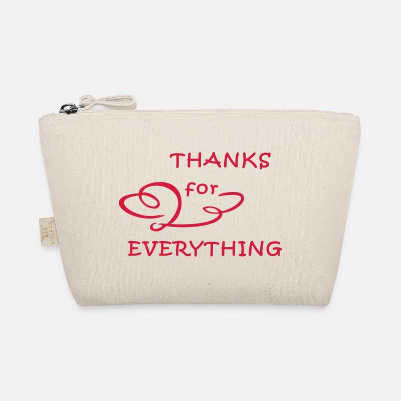 Danke, thanks - Bio-Täschchen - Natur