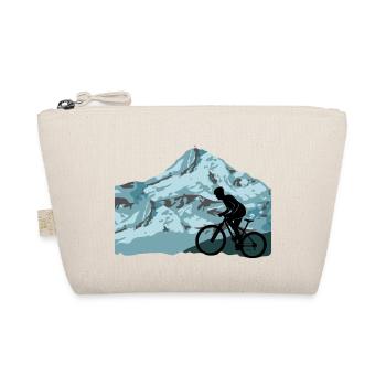 Mountain bike cycling mountains mountains - Organic Pouch - nature - Front
