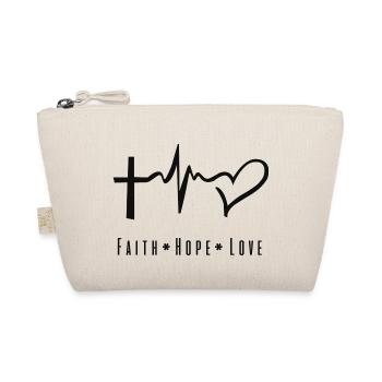 faith hope love - Organic Pouch - nature - Front