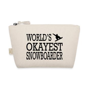 Snowboard Snowboarder - Bio-Täschchen - Natur - Vorne