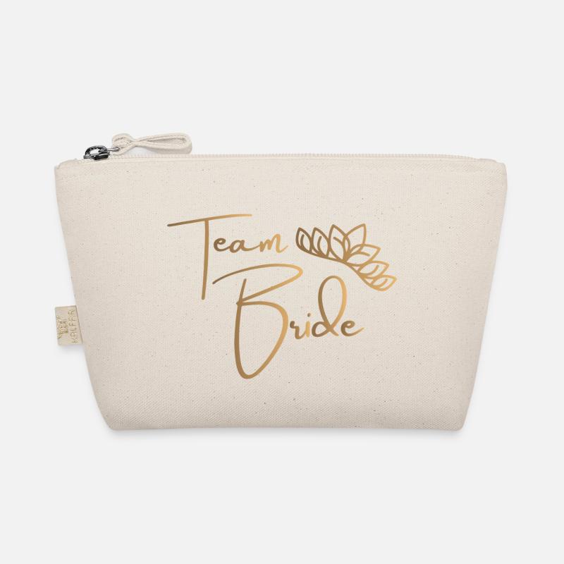 Team Bride - Junggesellenabschied - Bio-Täschchen - Natur