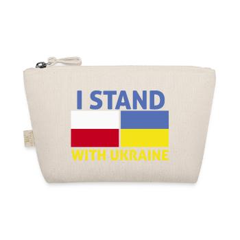 Je suis avec le drapeau ukrainien de la Pologne - Trousse biologique - nature - Devant